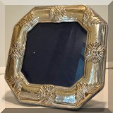 S05. Sterling silver picture frame.  
